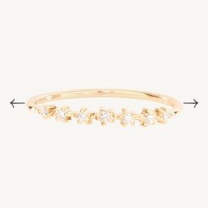 Catbird Slice of Moon Diamond Ring